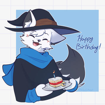 Fir Birthday - Simple Shaded Half body